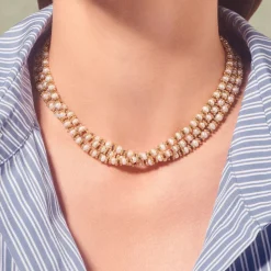 Femme TITYARAVY Colliers-- Collier Bigkamala Perles - Orange