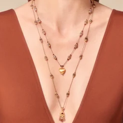 Femme TITYARAVY Colliers-- Collier Dil 1 Labradorite - Marron