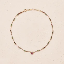 Femme TITYARAVY Colliers-- Collier Dâka - Marron