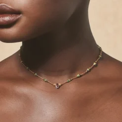 Femme TITYARAVY Colliers-- Collier Dâka - Marron