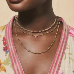Femme TITYARAVY Colliers-- Collier Dâka - Marron