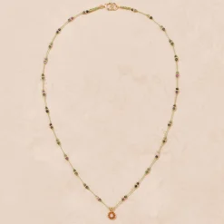 Femme #N/A Colliers-Tityaravy - Collier Malä-Saï perles - Pistache