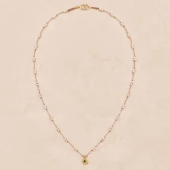 Femme #N/A Colliers-Tityaravy - Collier Malä-Saï perles - Rose