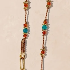 Femme #N/A Colliers-Tityaravy - Collier Padma - Marron
