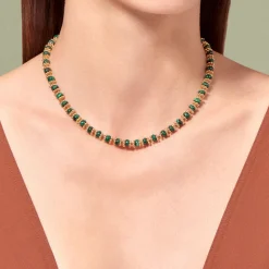 Femme TITYARAVY Colliers-- Collier Seda - Malachite