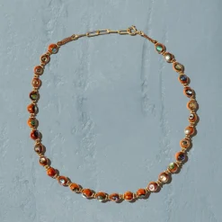 Femme TITYARAVY Colliers-- Collier Woody - Marron