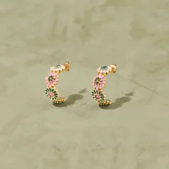 Femme #N/A Boucles D'oreilles-Tityaravy - Créoles Saï-7 - Multicolores