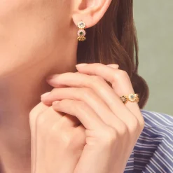 Femme #N/A Boucles D'oreilles-Tityaravy - Créoles Saï-7 - Multicolores