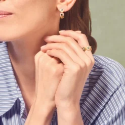 Femme TITYARAVY Boucles D'oreilles-- Créoles Saï-84 - Multicolores