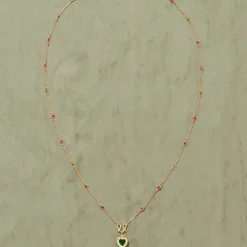 Femme #N/A Colliers-Tityaravy - Sautoir Gini diopside - Doré