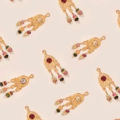 Femme #N/A Colliers-Tityaravy - Sautoir Talisman Padma 2 - Marron