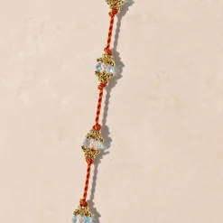 Femme TITYARAVY Colliers-- Talisman Peony Aigue marine - Bleu