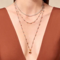 Femme TITYARAVY Colliers-- Talisman Veha Aigue Marine - Bleu