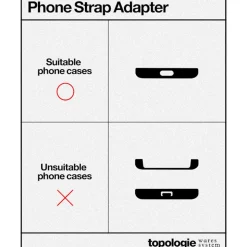 Femme Topologie Accessoires De Téléphone|Accessoires De Téléphone-- Phone Strap Adapter - Gris