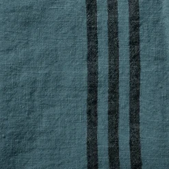 200 LINTEX Torchons-Torchon en lin lavé - Bleu Pétrole