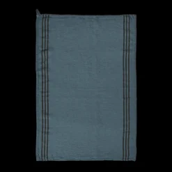 200 LINTEX Torchons-Torchon en lin lavé - Bleu Pétrole