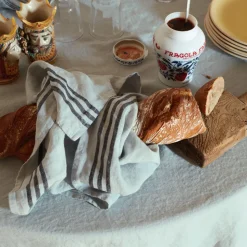 200 LINTEX Torchons-Torchon en lin lavé - Gris Vésuve