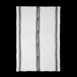 1700 COTEX Torchons-Torchon en lin lavé - Merci Noir