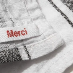 1700 COTEX Torchons-Torchon en lin lavé - Merci Noir