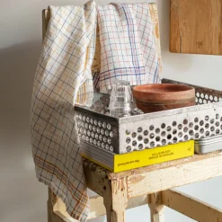 200 LINTEX Torchons-Torchon en lin lavé - Office Jaune Vallauris