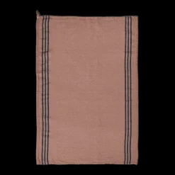 200 LINTEX Torchons-Torchon en lin lavé - Rose Argile