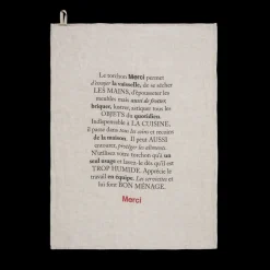 620 SERIE LIMITEE LOUISE Torchons-Torchon Merci - Naturel