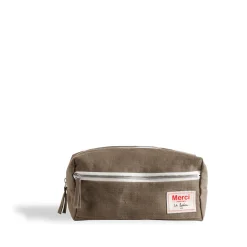 200 LINTEX Accessoires De Beauté|Accessoires De Salle De Bain-Trousse de toilette en lin lavé - Brun Cha Iro