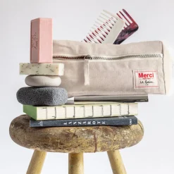 200 LINTEX Trousses De Toilette|Accessoires De Beauté-Trousse de toilette en lin lavé -