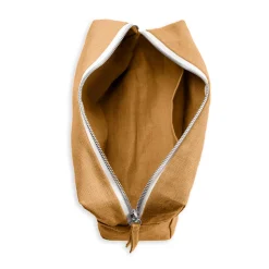 200 LINTEX Trousses De Toilette|Accessoires De Beauté-Trousse de toilette en lin lavé - Jaune Asahi