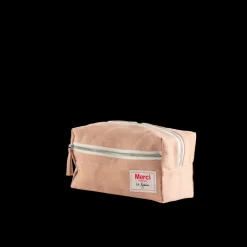 200 LINTEX Trousses De Toilette|Accessoires De Salle De Bain-Trousse de toilette en lin lavé - Rose Argile