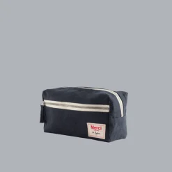 200 LINTEX Trousses De Toilette|Accessoires De Beauté-Trousse de toilette en lin lavé - Bleu Encre