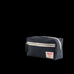 200 LINTEX Trousses De Toilette|Accessoires De Beauté-Trousse de toilette en lin lavé - Bleu Encre