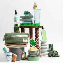 200 LINTEX Trousses De Toilette|Accessoires De Beauté-Trousse de toilette en lin lavé - Vert d'Anduze