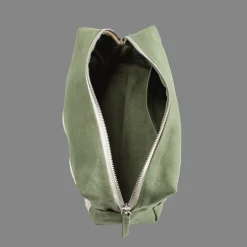 200 LINTEX Trousses De Toilette|Accessoires De Beauté-Trousse de toilette en lin lavé - Vert d'Anduze