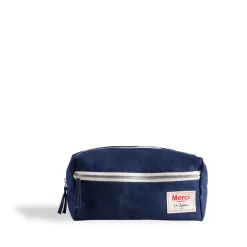 200 LINTEX Trousses De Toilette|Accessoires De Beauté-Trousse de toilette en lin lavé - Bleu Shibori