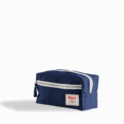 200 LINTEX Trousses De Toilette|Accessoires De Beauté-Trousse de toilette en lin lavé - Bleu Shibori