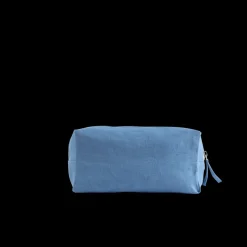 200 LINTEX Trousses De Toilette|Accessoires De Beauté-Trousse de toilette en lin lavé - Bleu Paros