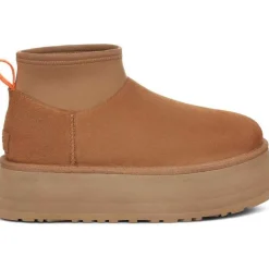 Femme UGG Bottes-- Bottes Classic Mini Dipper - Chestnut