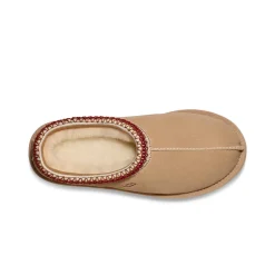 Femme UGG Sabots-- Chaussons Tasman - Sand/dark Cherry