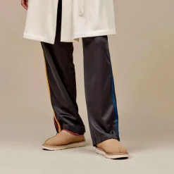 Femme UGG Sabots-- Chaussons Tasman - Sand/dark Cherry