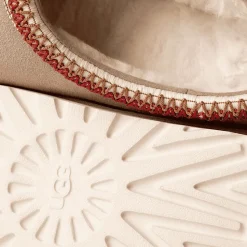 Femme UGG Sabots-- Chaussons Tasman - Sand/dark Cherry