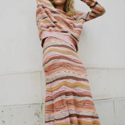 Femme Ulla Johnson Mailles-- Pull Ansel - Rose