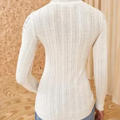 Femme Ulla Johnson Mailles-- Top Delia - Blanc