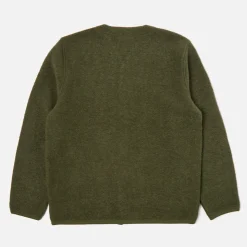 Homme Universal Works Mailles-- Cardigan à poches - Olive