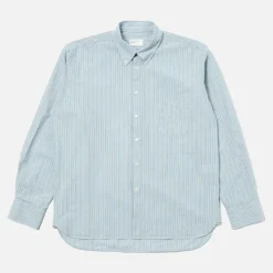 Homme Universal Works Chemises-- Chemise Lazy Day - Bleu