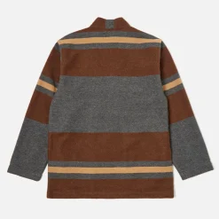 Homme Universal Works Vestes-- Veste Kyoto Work - Rayures Noir