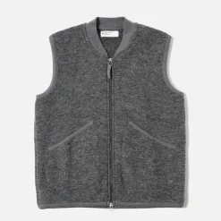 Homme Universal Works Vestes-- Veste Zip Waistcoat - Gris