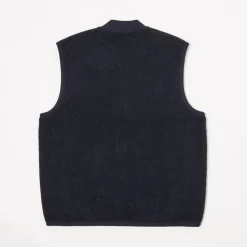 Homme Universal Works Vestes-- Veste Zip Waistcoat - Marine