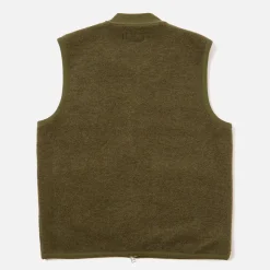 Homme Universal Works Vestes-- Veste Zip Waistcoat - Olive