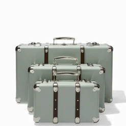Homme 256 KAZETO Filets, Paniers & Valises|Valises-Valise rigide en carton bouilli - Céladon